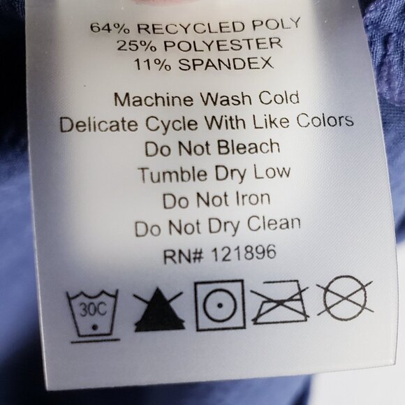 Title Nine Cirrus Lasercut Athletic Dress Blue Athleisure Stretch size M Sporty - Picture 10 of 13